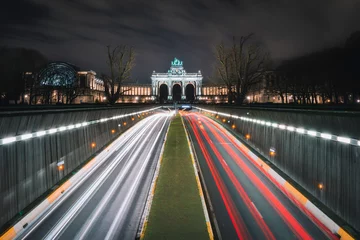 Foto op Aluminium Brussels by night © Maxime
