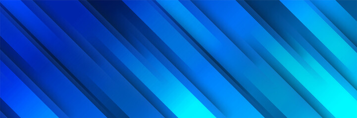 Obraz premium Set of modern light blue abstract banner design background