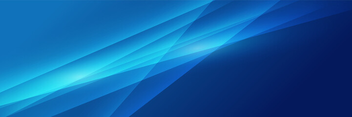Set of modern transparant blue abstract banner design background