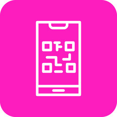 QR Code Vector Icon Design Illustration