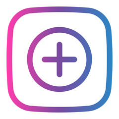 plus sign gradient icon