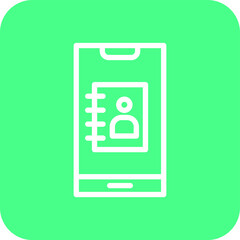 Contacts Vector Icon Design Illustration