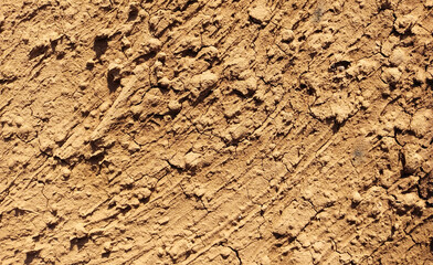 Cracked ground background in the top view for graphic design or wallpaper