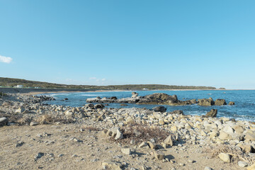 冬の青空と犬吠埼の風景　1月