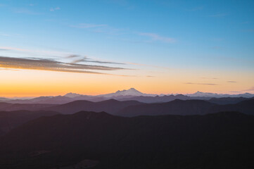 Mount Baker Glowing During Sunset