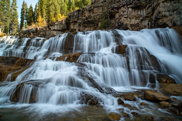 Fototapeta na wymiar Granite Creek Falls in Wyoming