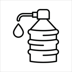 office water dispenser icon. Water cooling and heating devices. vector illustration on white background