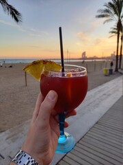 cocktail on the beach