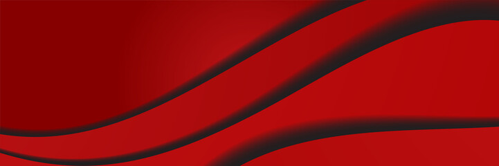 Wave red abstract banner design background