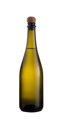 a bottle full of sparkling wine