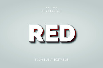 3d  red Text effect