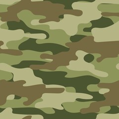 seamless green camouflage. print on clothes or print. vector.		