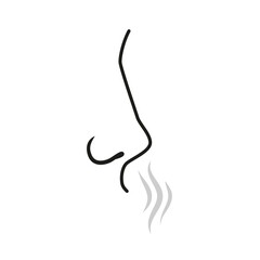 Smell symbol. Vector illustration isolated on white background