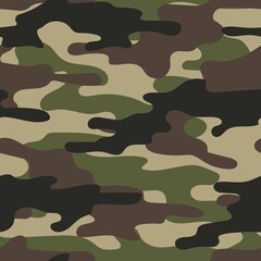 Fototapeta premium green seamless camouflage. print on clothes or print. vector. 