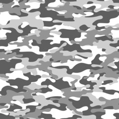 modern army vector camouflage grey print, seamless pattern for clothing headband or print.
