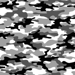 grey modern army vector camouflage print, seamless pattern for clothing headband or print.