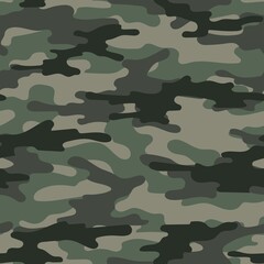 Fototapeta premium green modern military vector camouflage print, seamless pattern for clothing headband or print. camouflage from pols