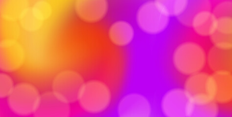 Colorful gradient background with bokeh effect. Use it for Valentine holiday poster design.