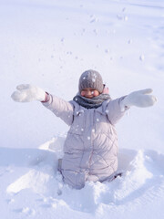girl in the snow... russian winter