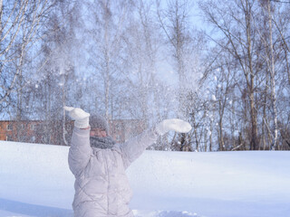 girl in the snow... russian winter