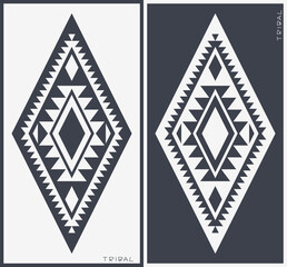 Aztec Tribal Vector Elements. Ethnic Shapes Symbols Design for Logo or Tattoo