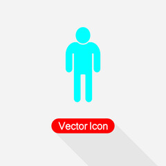 Man Icon, User Icon, Human Icon Vector Illustration Eps10