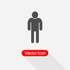 Man Icon, User Icon, Human Icon Vector Illustration Eps10