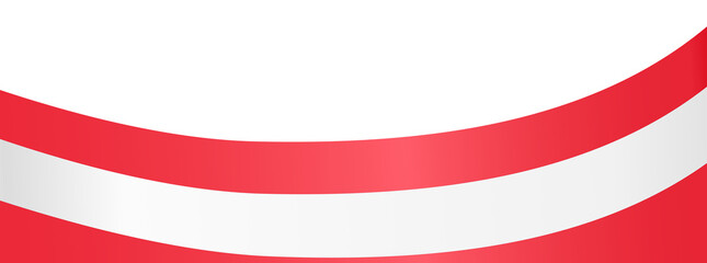 Obraz premium Down waving Austria flag isolated on png or transparent background,Symbol of Austria, template for banner,card,advertising ,promote,and business matching country poster, vector illustration