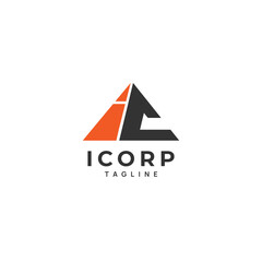 Letter Mark IC Logo Design Template