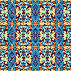 Abstract mosaic art pattern. Seamless ornament.