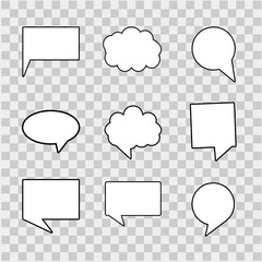 This set of speech bubble vectors, text or quote holders, is perfect for your quote holder.