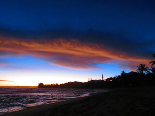 hiking beautiful coastline in hawaii