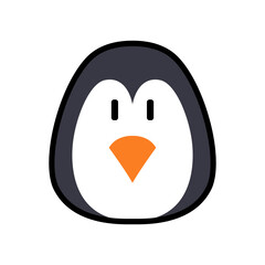 penguin icon. penguin cute illustration. Suitable to use for book, sticker, emoji, children, etc.