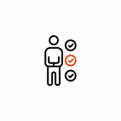 Requirement Skill set Outline Icon, Logo, and illustration