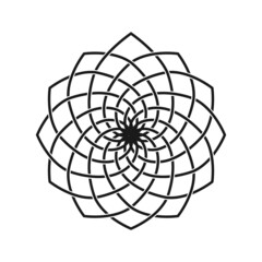 Obraz premium floral pattern mandala lotus isolated design inspiration