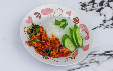 Mixed Thai Rice and Soup Selections 