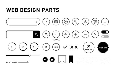 ウェブデザインパーツ