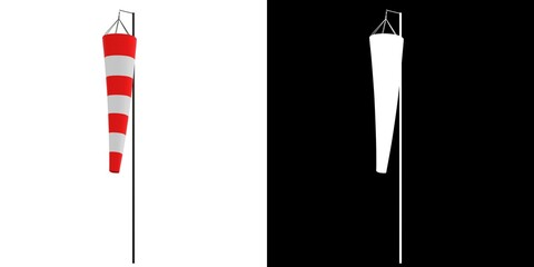 3D rendering illustration of a relaxed anemoscope