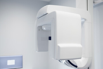 Modern x-ray machine in the dental clinic