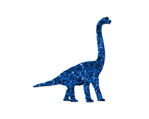 Dinosaur Dino T rex Glitter Blue Icon Logo Symbol illustration