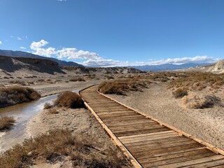 track in the death valley 