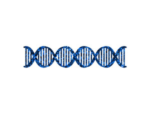 Genetic Gene Biology Glitter Blue Icon Logo Symbol illustration