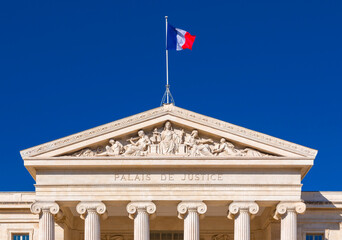 Exterior view of the Palace of Justice in Marseille, France