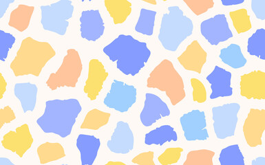 Abstract modern giraffe seamless pattern. Animals trendy background. Colorful decorative vector stock illustration for print, card, postcard, fabric, textile. Modern ornament of stylized skin