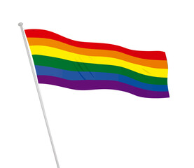 LGBT flag. vector illustration