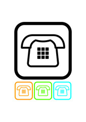 Telephone line vector icon