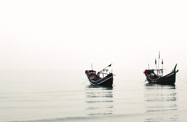 Fototapeta na wymiar boat in the sea