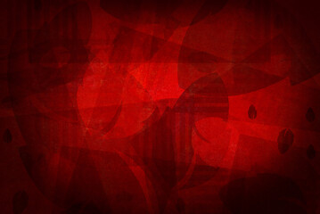 red and black abstract background with angled blocks, squares, diamonds, rectangle and triangle shapes layered in abstract modern art style background pattern, textured background