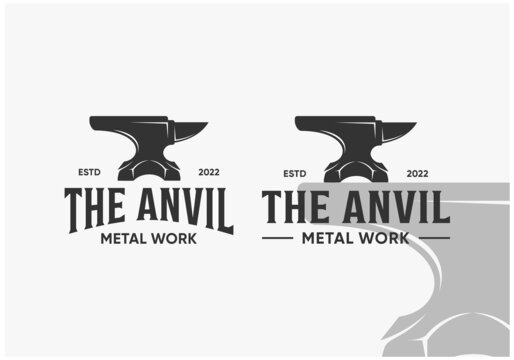 Anvil metal work logo inspirations