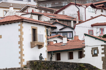 white houses of the old port of getxo